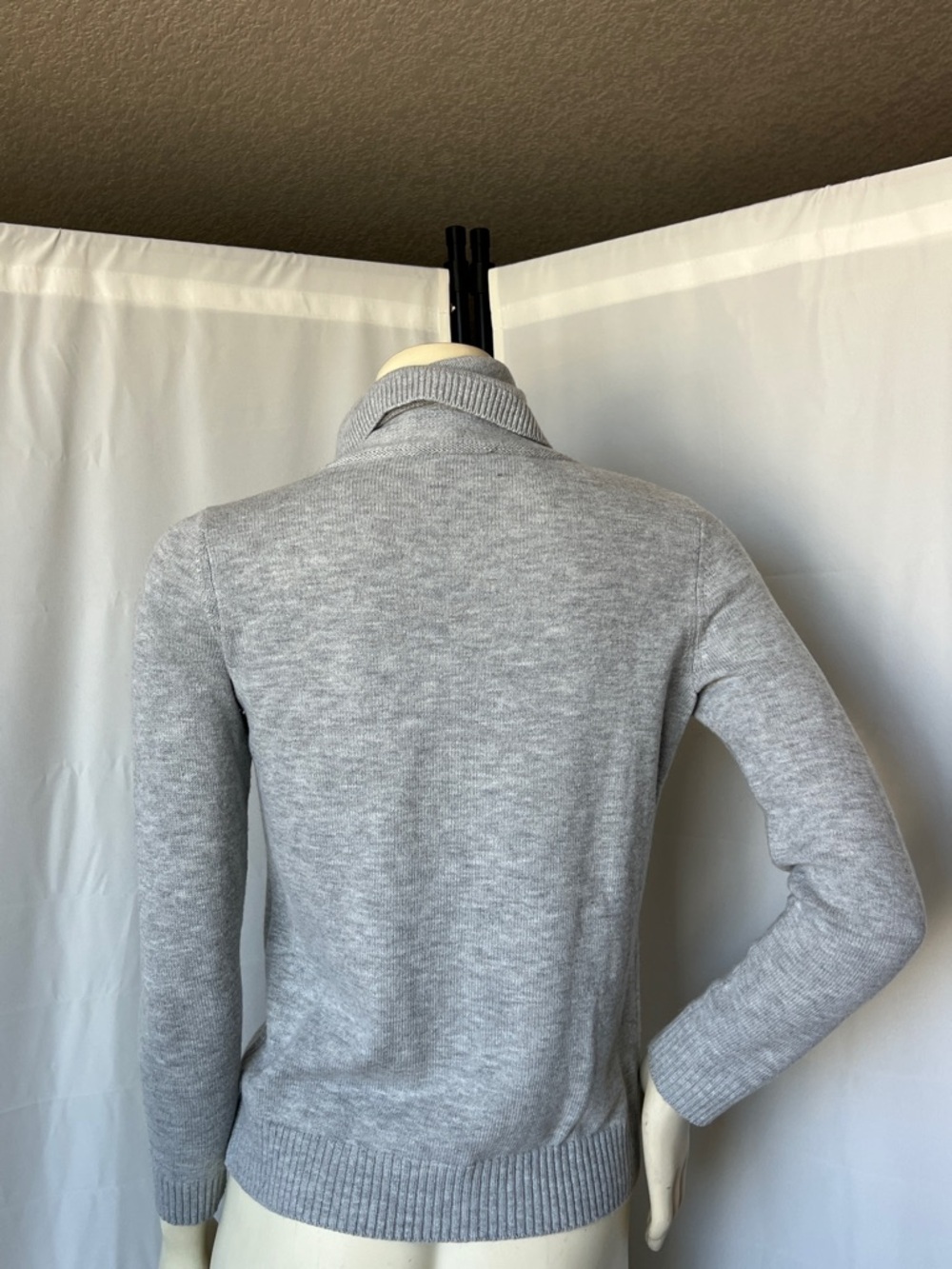 Talbots Knit Cowlneck Lambswool Blend Holiday Sweater - Picture 6 of 8